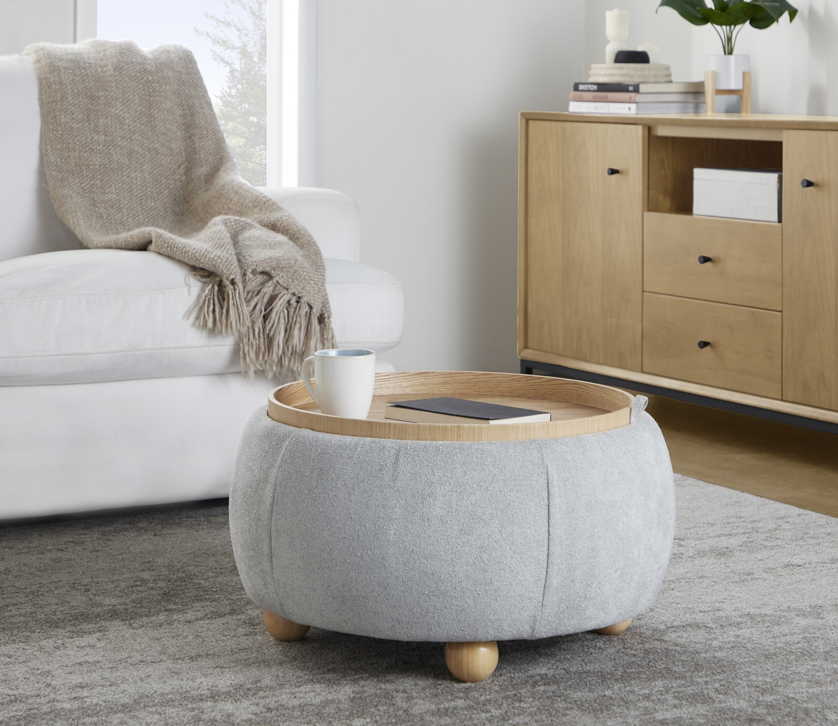 Betana Gray Ottoman - Thumbnail - Image 3