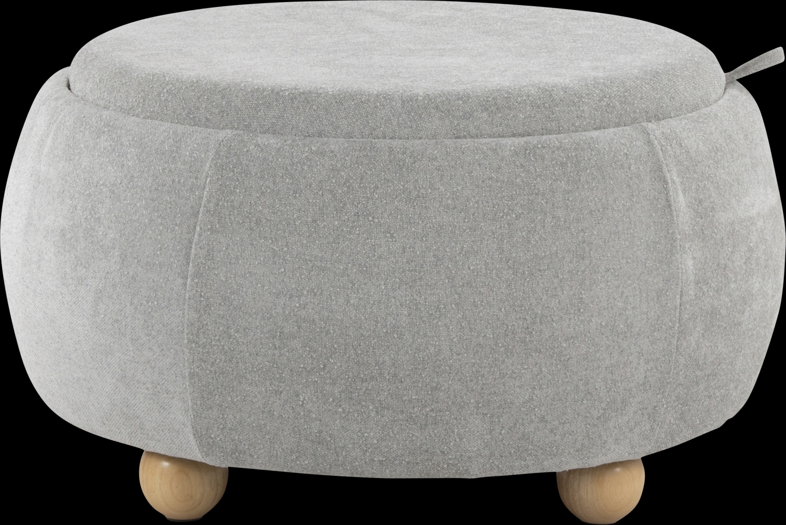 Betana Gray Ottoman - Thumbnail - Image 1