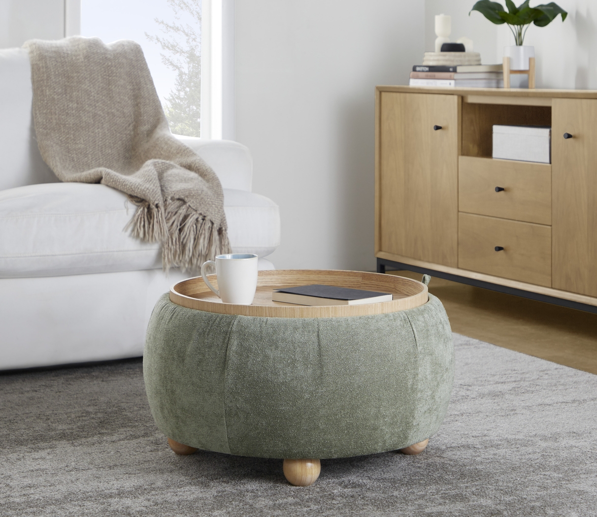 Betana Green Ottoman - Thumbnail - Image 3