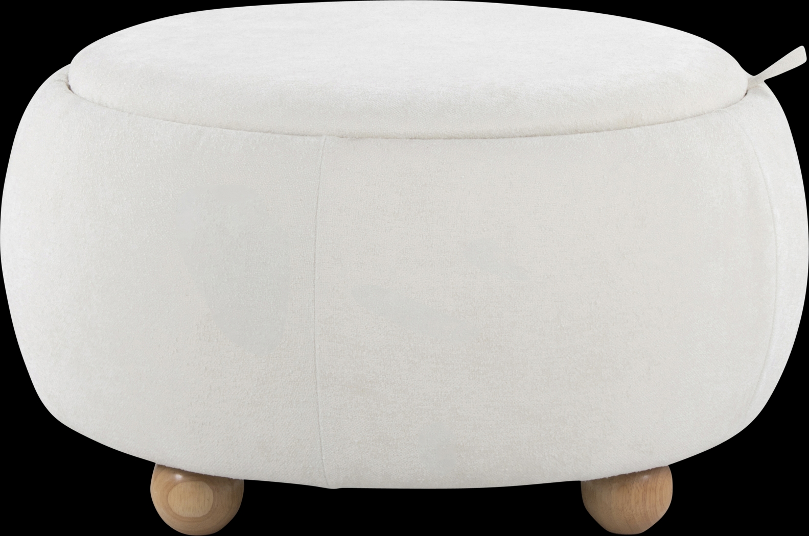 Betana White Ottoman - Thumbnail - Image 1
