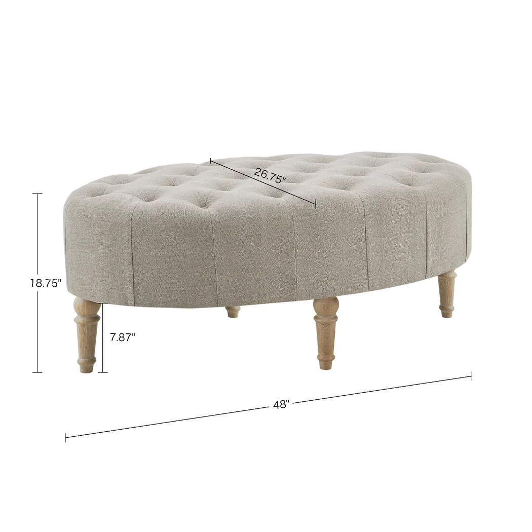 Betanna Gray Ottoman - Thumbnail - Image 8