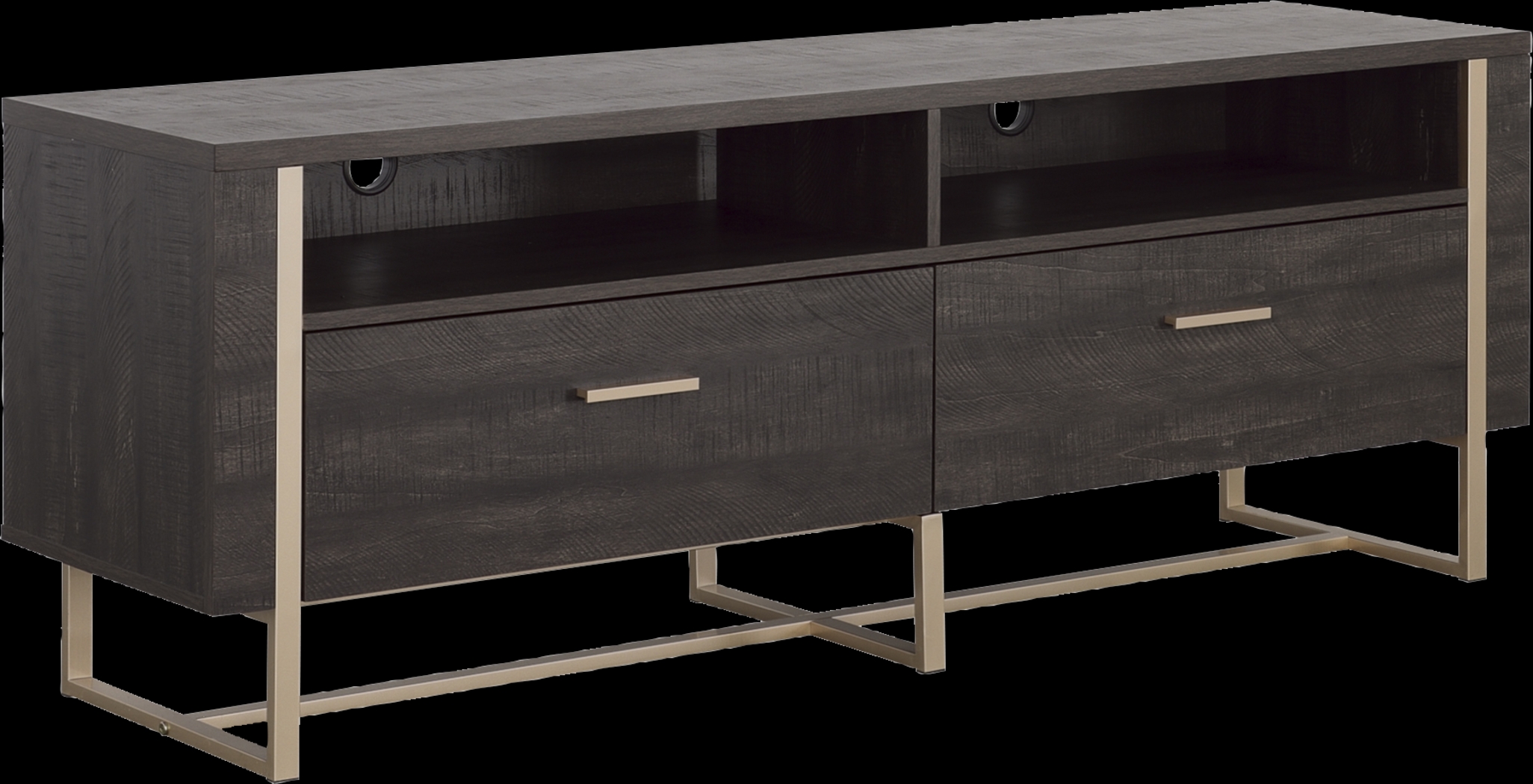 Betanray Dark Brown 60 in. Console - Thumbnail - Image 1