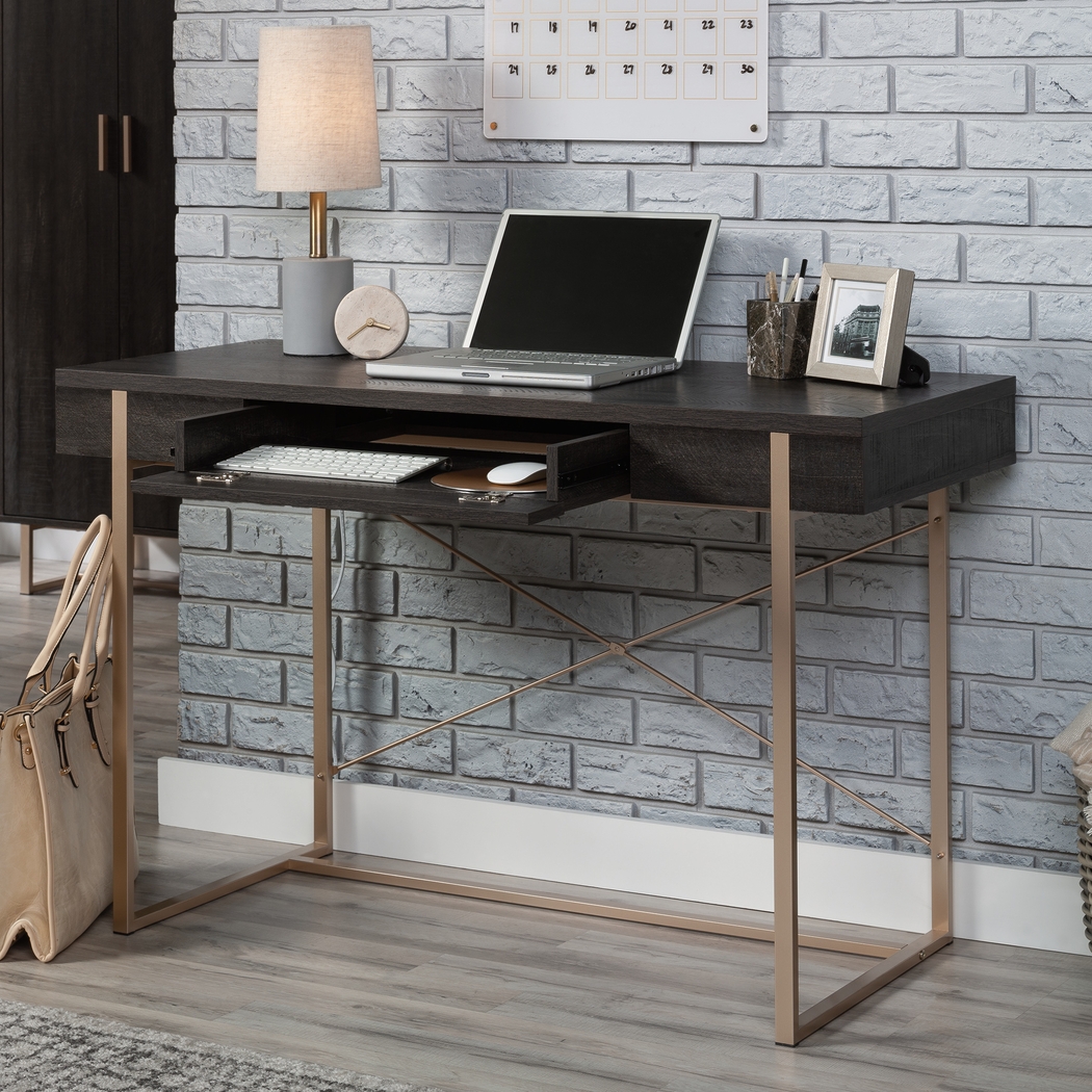 Betanray Dark Brown Desk - Thumbnail - Image 2