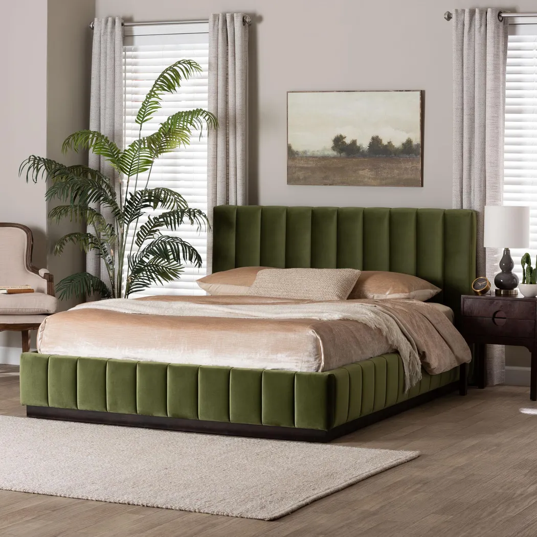 Betany Green Queen Bed - Thumbnail - Image 2