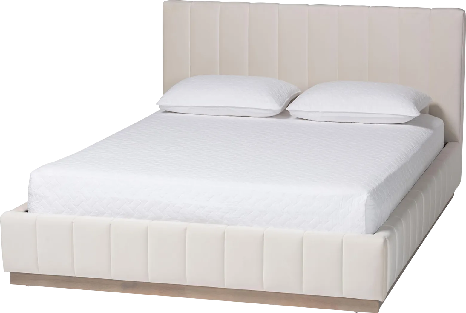 Betany White Queen Bed - Thumbnail - Image 1