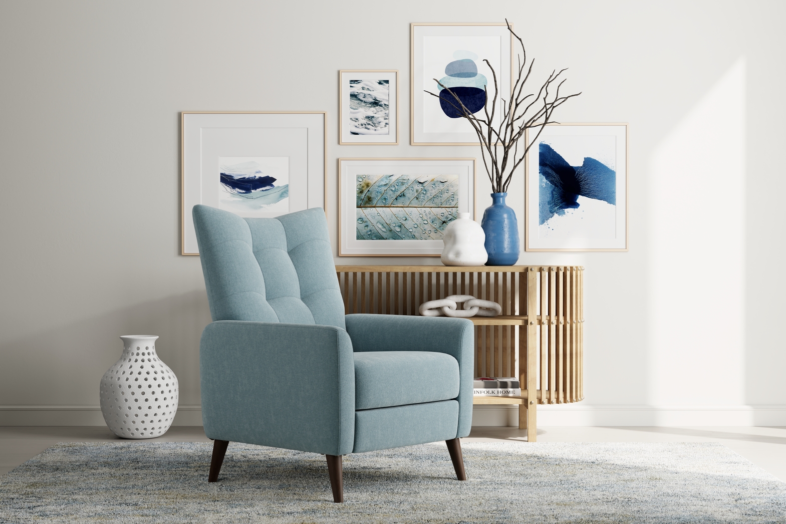 Bethany Green Push Back Recliner - Thumbnail - Image 4