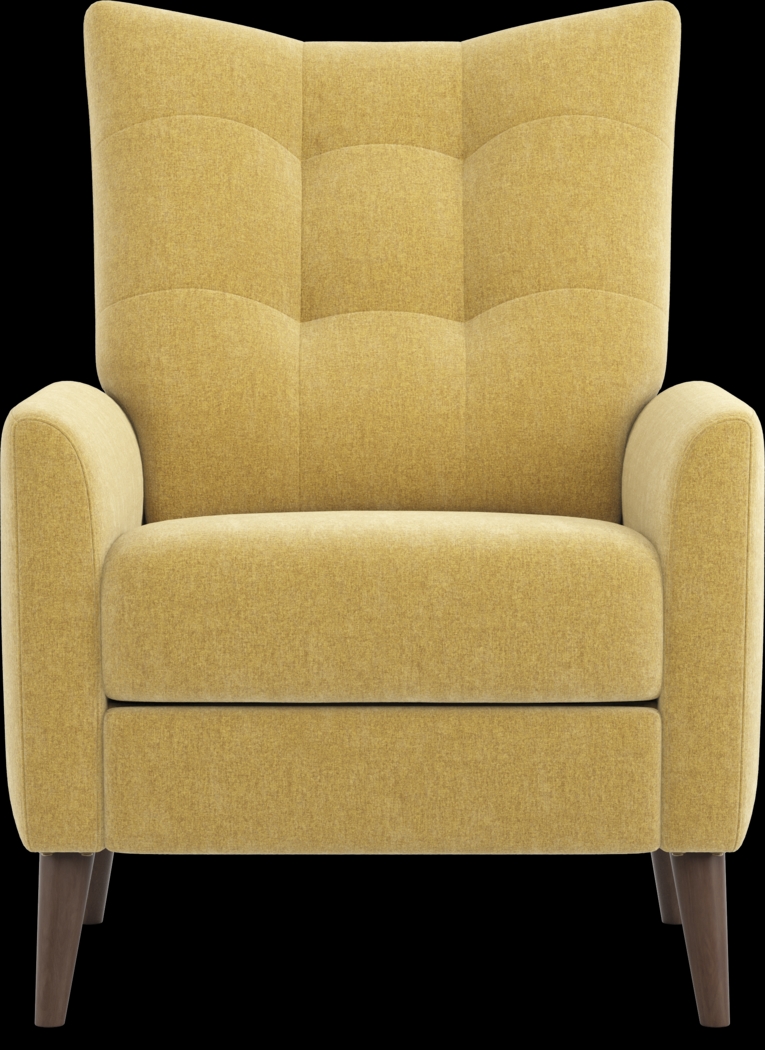 Bethany Yellow Push Back Recliner - Thumbnail - Image 2