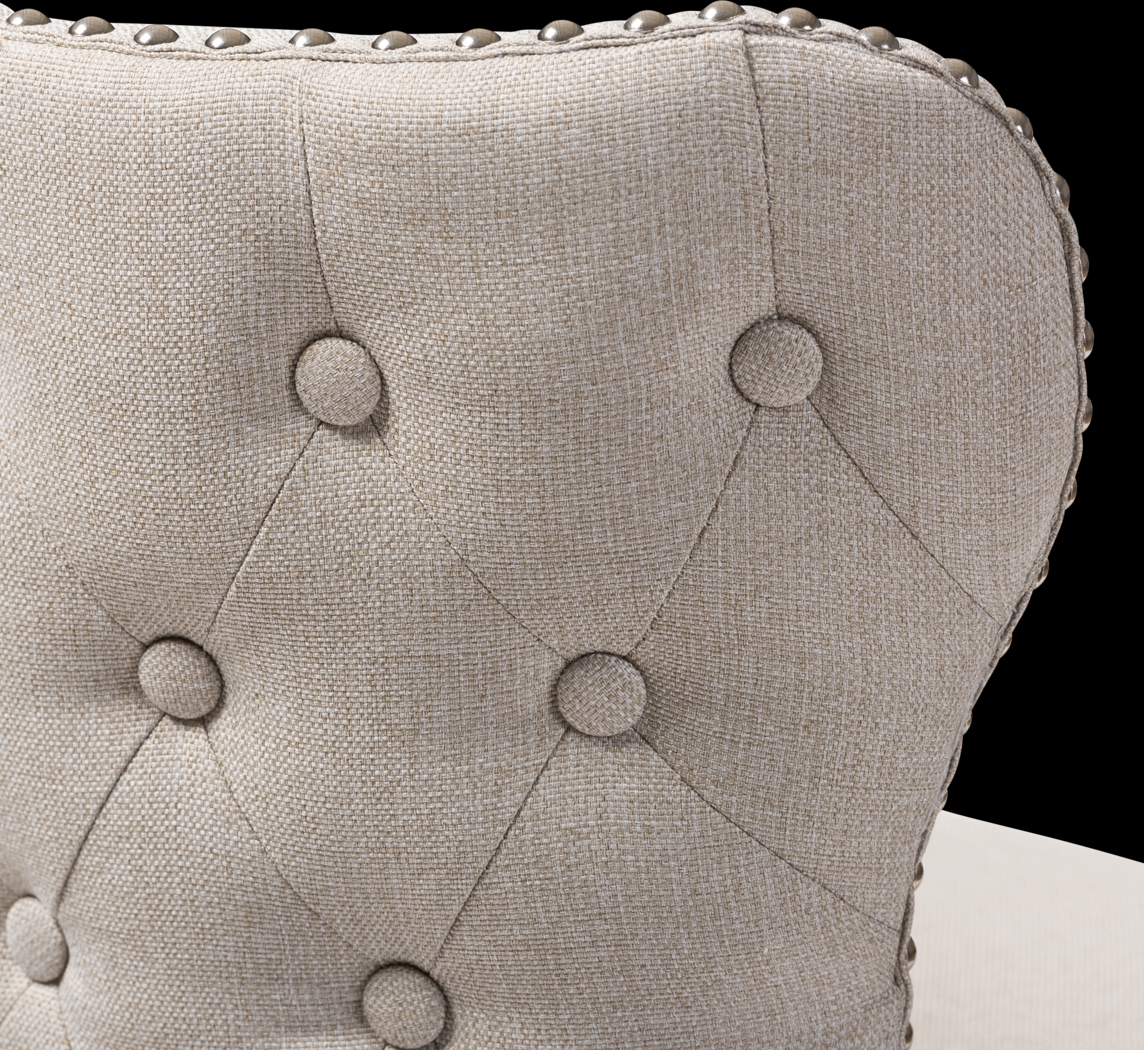 Bethpagea Beige Swivel Barstool, Set of 2 - Thumbnail - Image 6