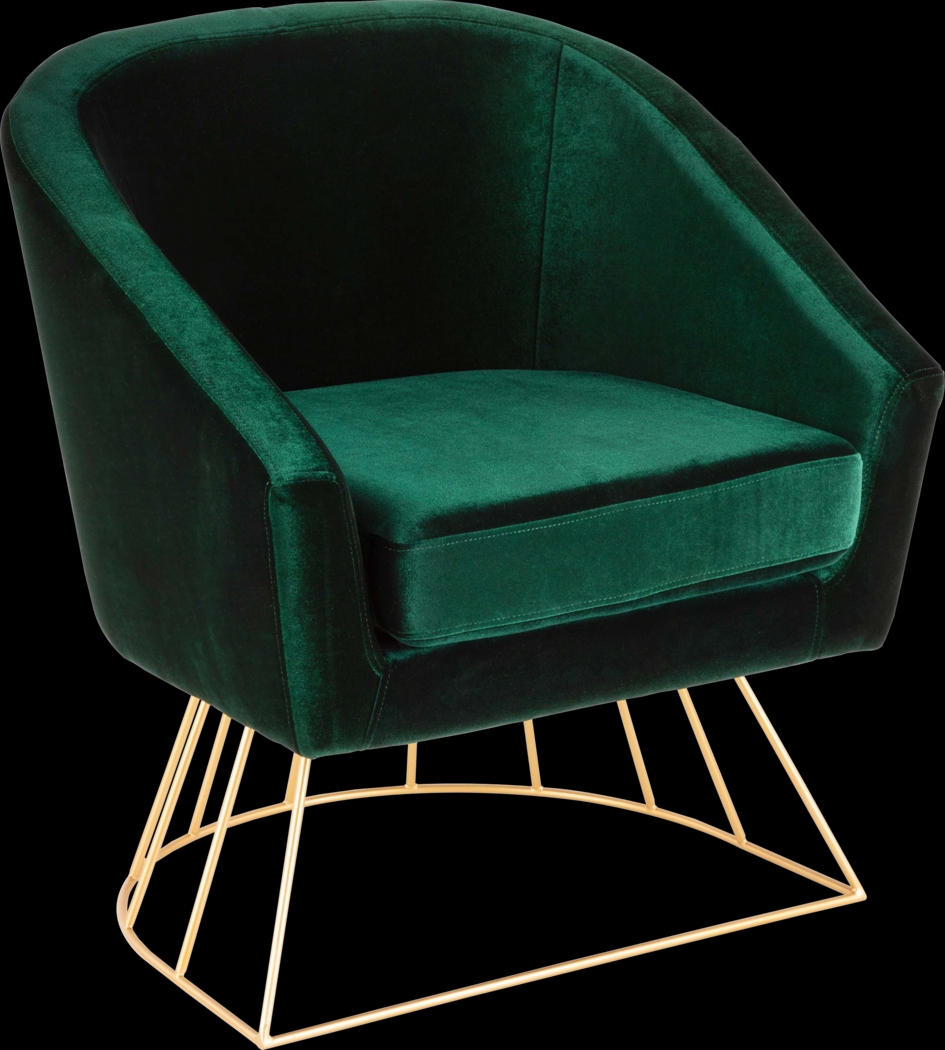 Bethune Green Accent Chair - Thumbnail - Image 1