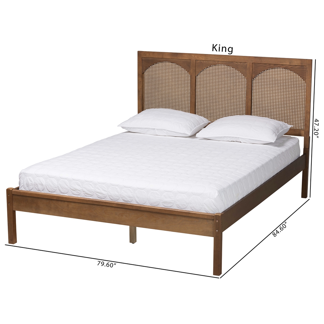 Bethwayne Brown King Platform Bed - Thumbnail - Image 9