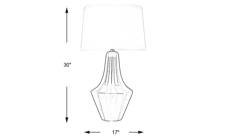 Dimension Image. Please refer to the Dimension Tab on this page for dimension details.