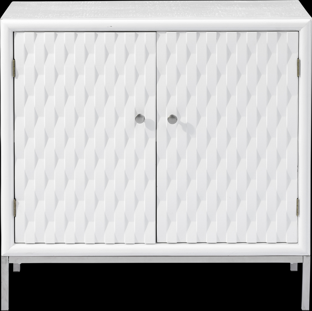 Betrand White Accent Cabinet - Thumbnail - Image 2