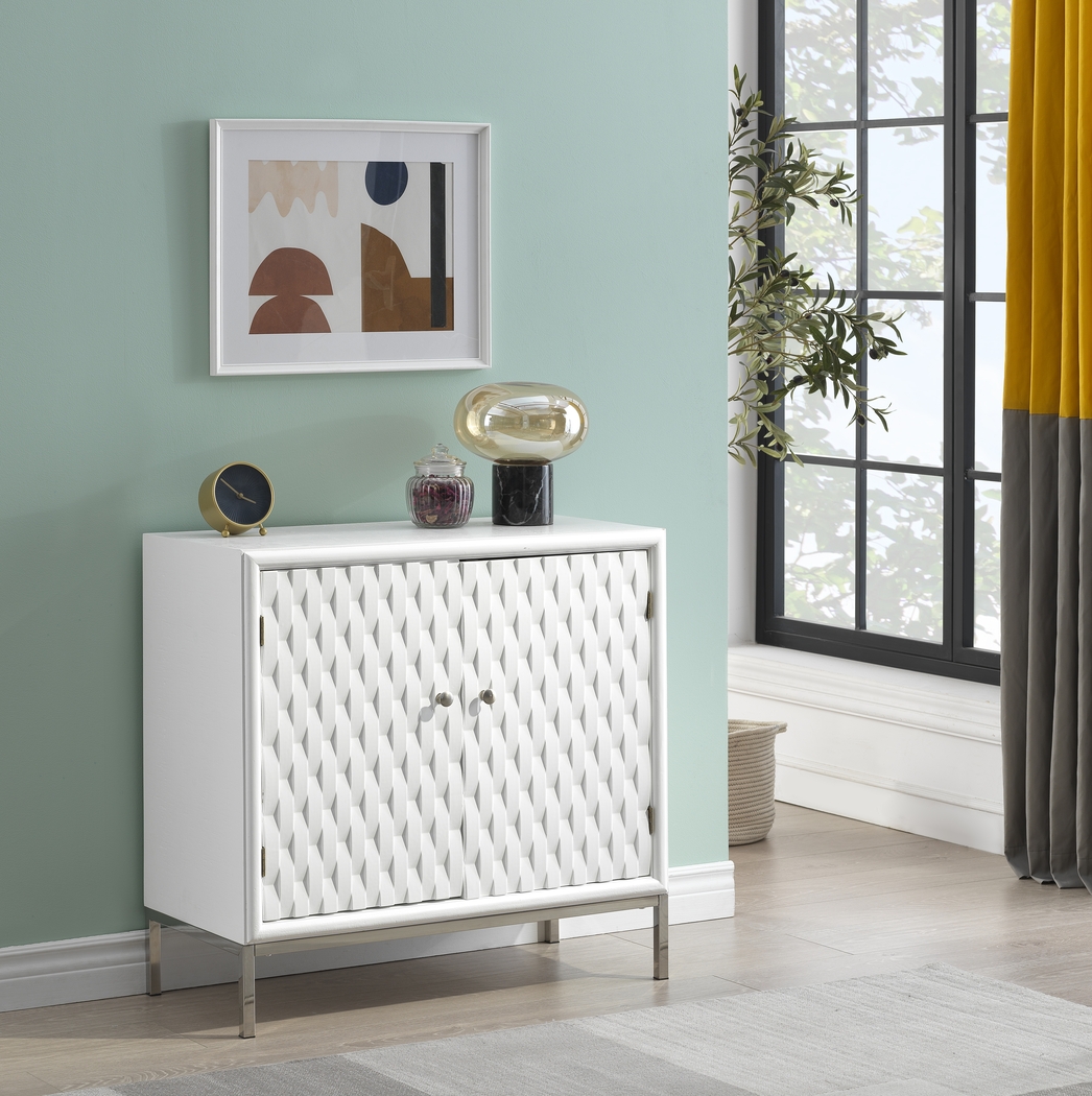 Betrand White Accent Cabinet - Thumbnail - Image 5