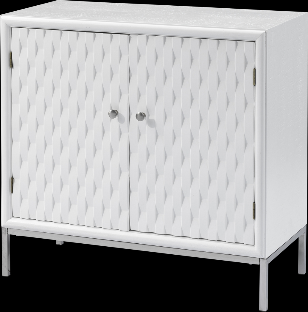 Betrand White Accent Cabinet - Thumbnail - Image 1