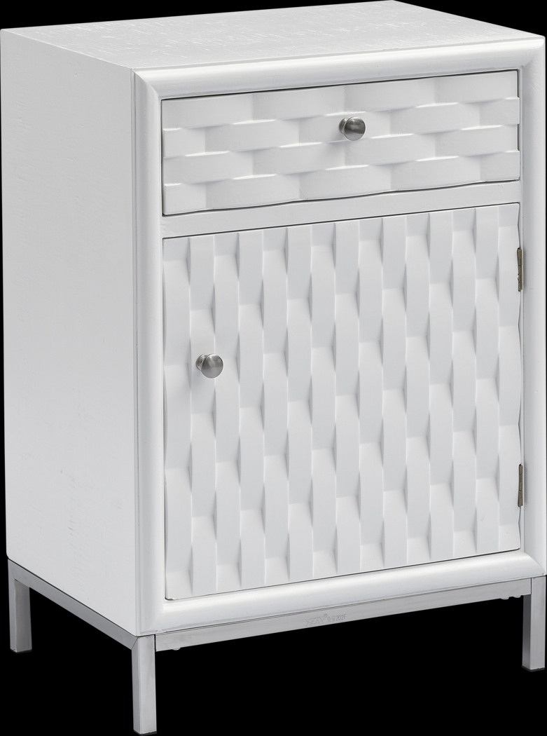 Betrand White Side Table - Thumbnail - Image 1