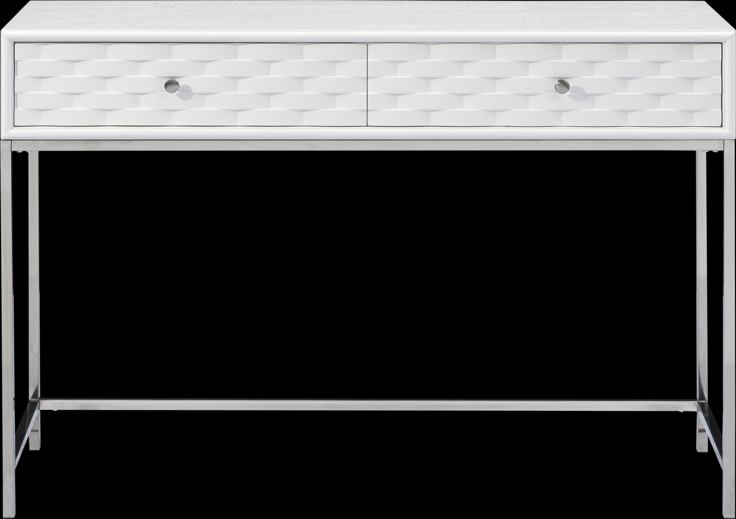 Betrand White Sofa Table - Thumbnail - Image 2