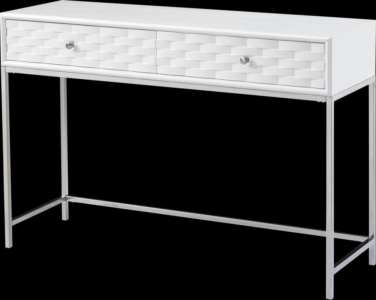 Betrand White Sofa Table - Thumbnail - Image 1