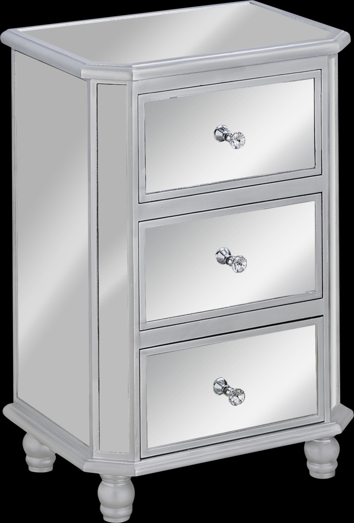 Beveridge Silver Nightstand - Thumbnail - Image 1