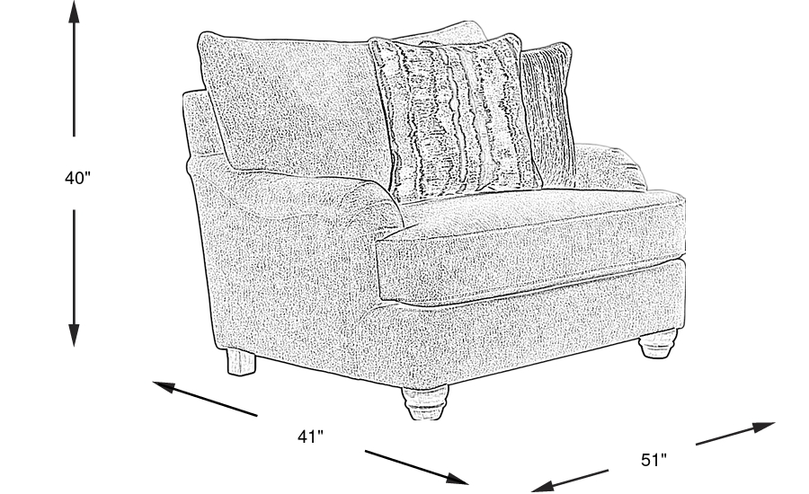 Dimension Image. Please refer to the Dimension Tab on this page for dimension details.