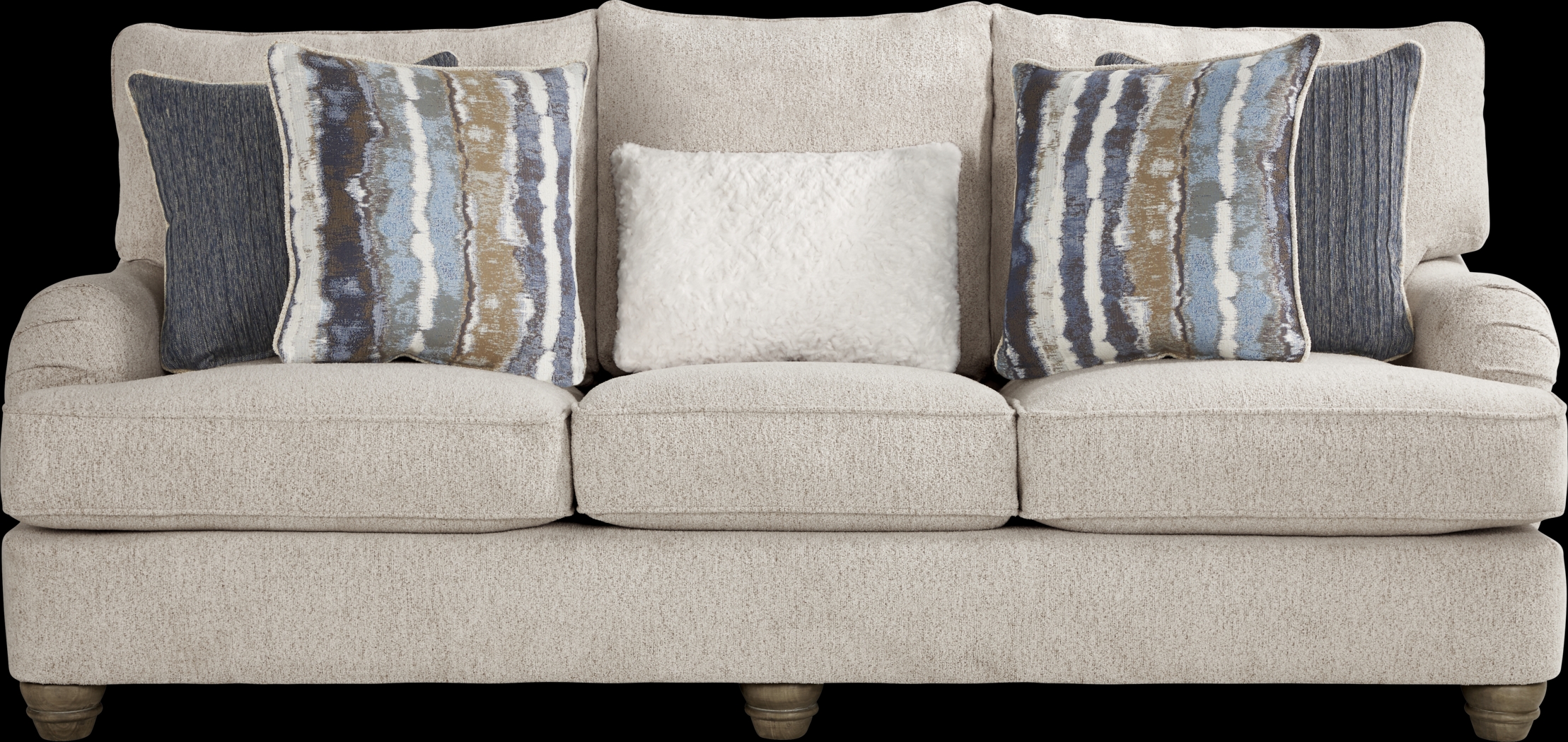 Beverly Glen Beige 7 Pc Living Room with Gel Foam Sleeper Sofa - Thumbnail - Image 2