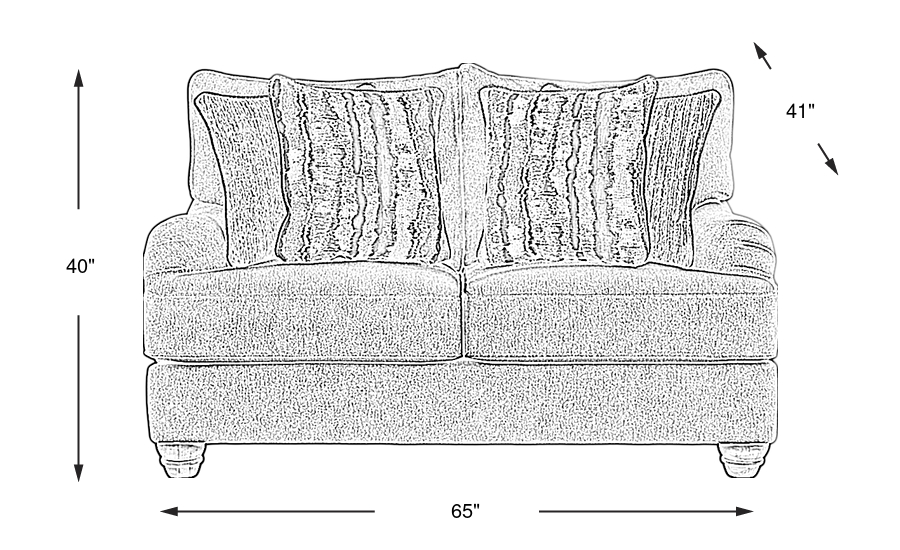 Dimension Image. Please refer to the Dimension Tab on this page for dimension details.