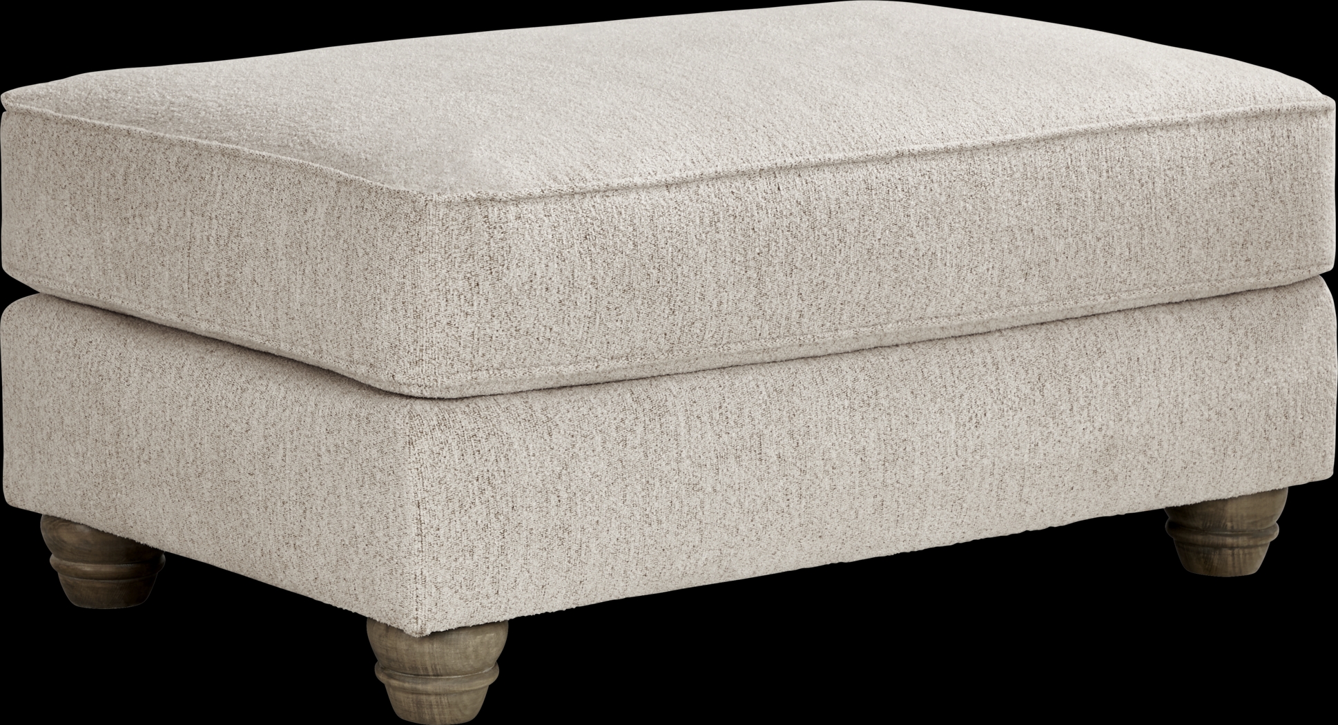 Beverly Glen Beige Ottoman - Thumbnail - Image 2