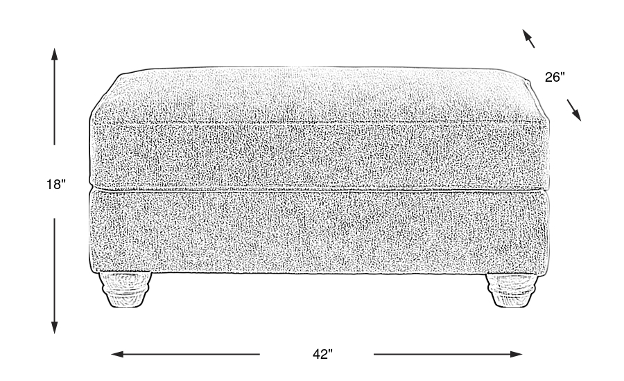 Dimension Image. Please refer to the Dimension Tab on this page for dimension details.