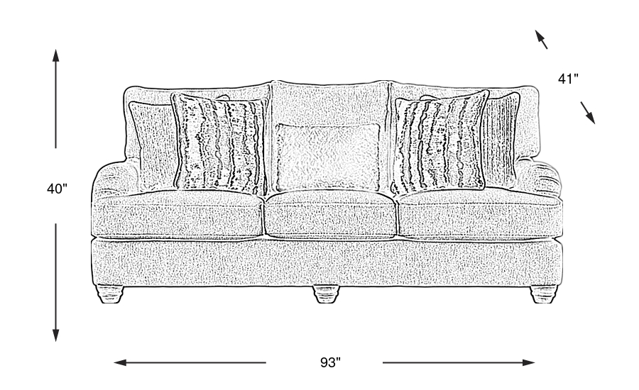 Dimension Image. Please refer to the Dimension Tab on this page for dimension details.
