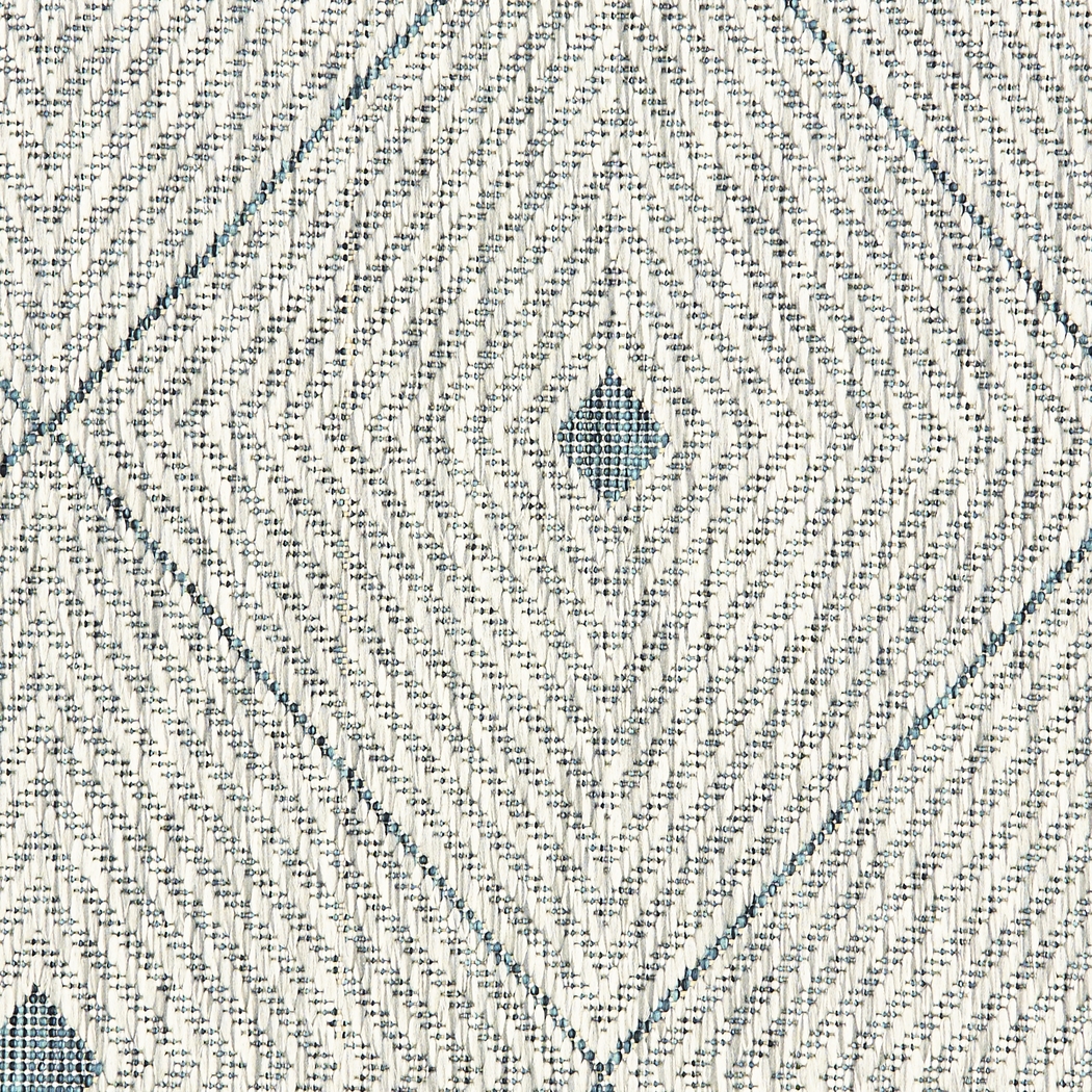 Beverpon Blue/Gray 7'9 x 9'9 Indoor/Outdoor Rug - Thumbnail - Image 8