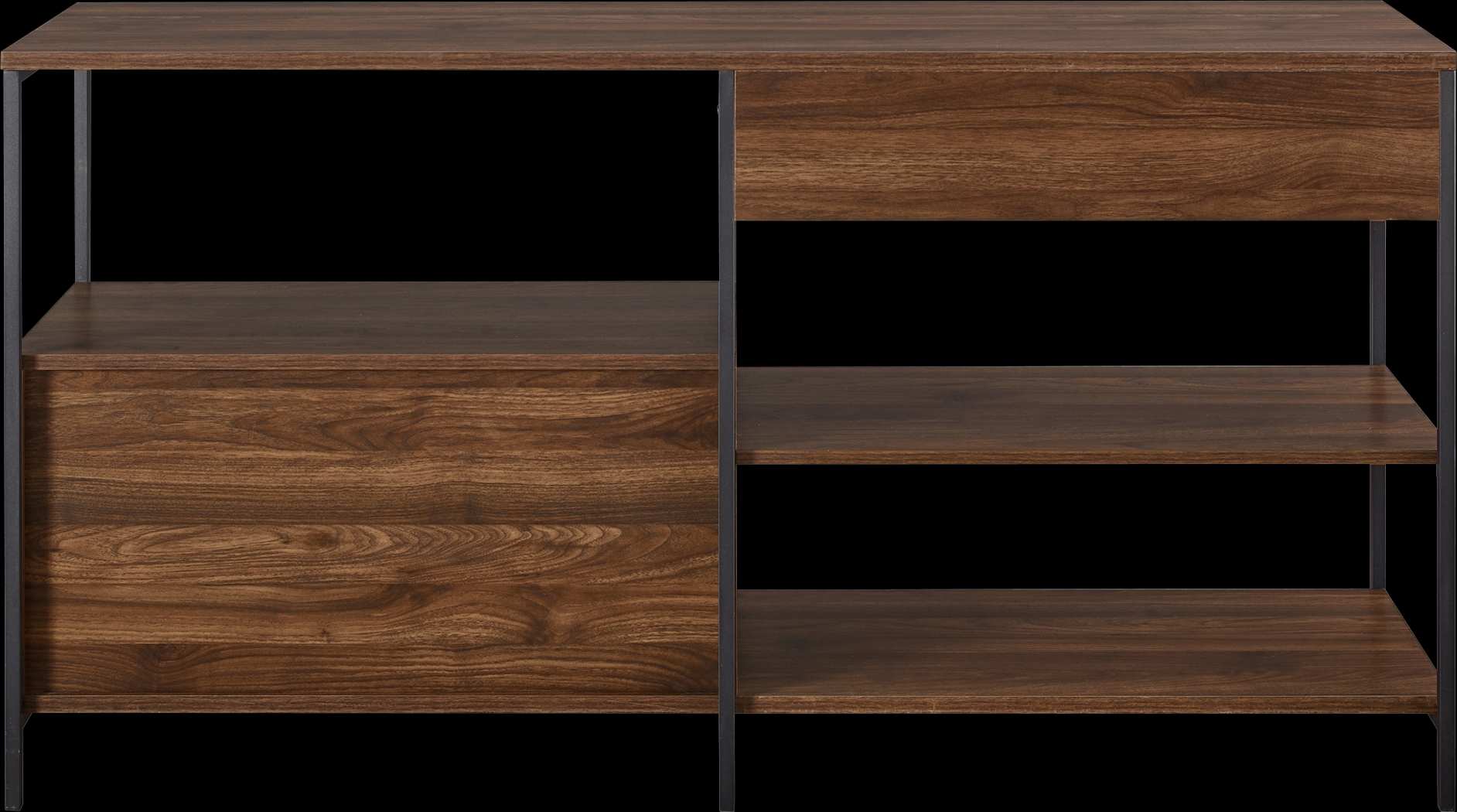 Beverwil Walnut 58 in. Console - Thumbnail - Image 2