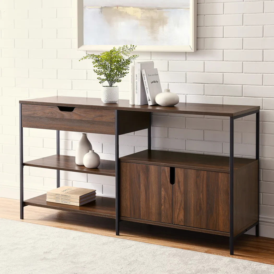 Beverwil Walnut 58 in. Console - Image 5