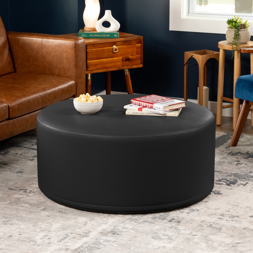 Bevina I Black Ottoman - Thumbnail - Image 3