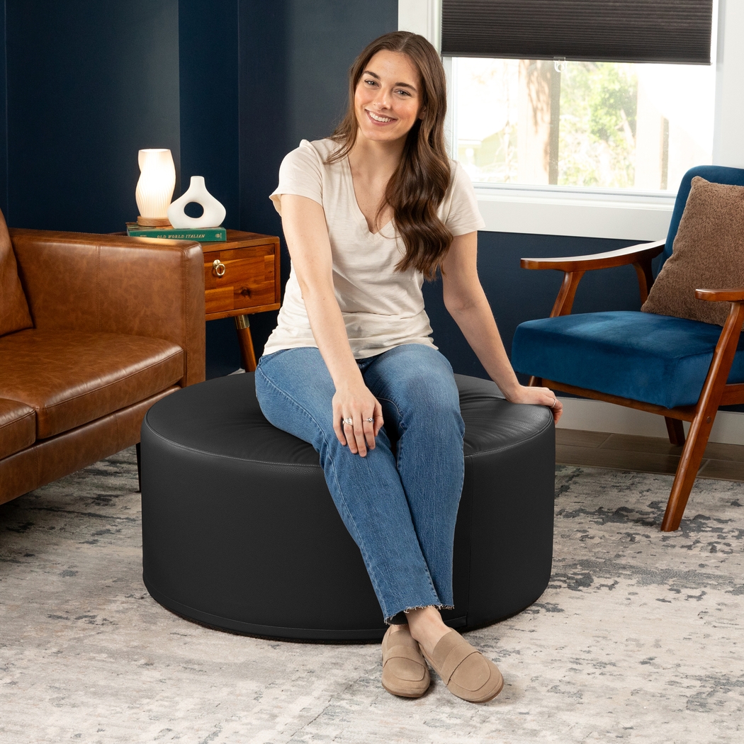 Bevina I Black Ottoman - Thumbnail - Image 5