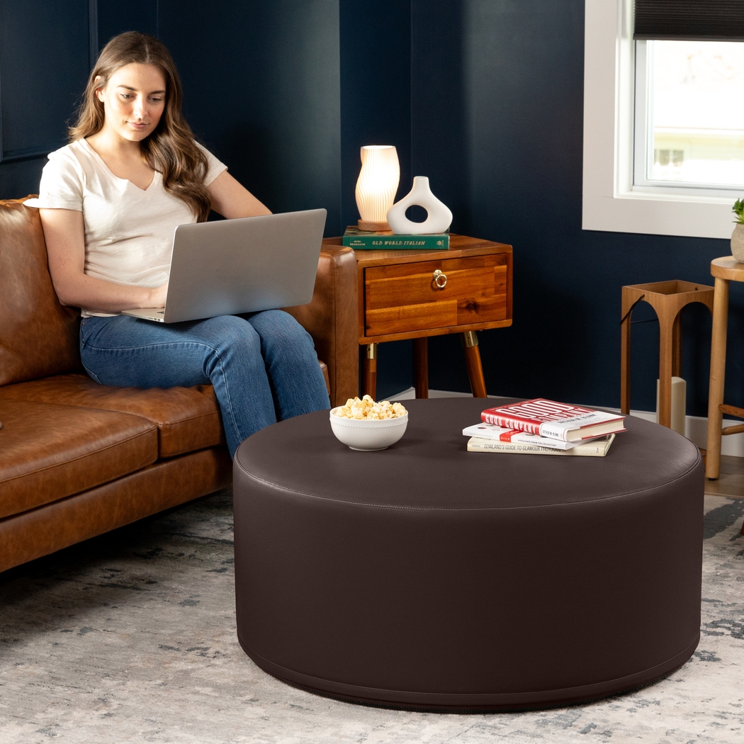 Bevina I Chocolate Ottoman - Thumbnail - Image 6