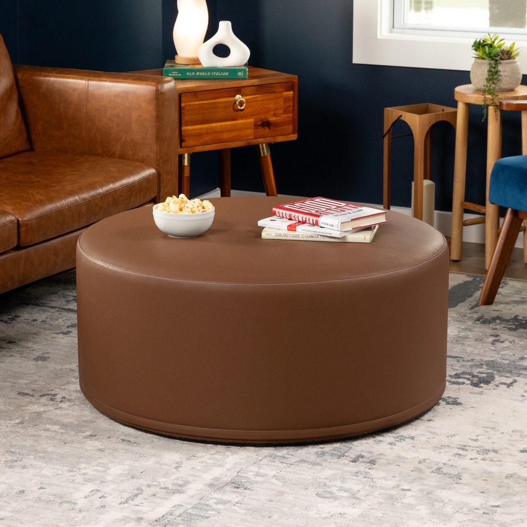 Bevina I Walnut Ottoman - Thumbnail - Image 3