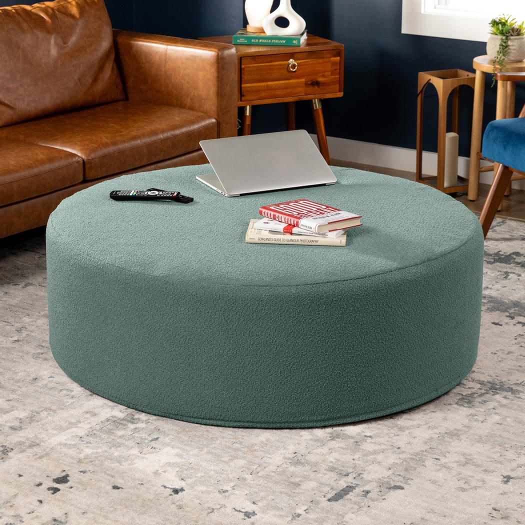 Bevina II Green Large Ottoman - Thumbnail - Image 3