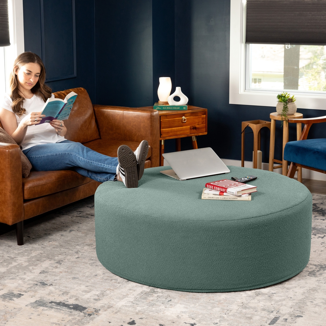 Bevina II Green Large Ottoman - Thumbnail - Image 7