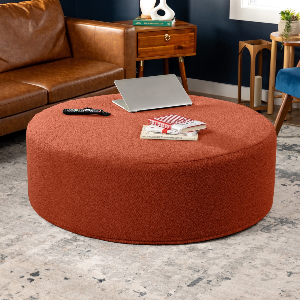 Bevina II Terracotta Large Ottoman - Thumbnail - Image 3