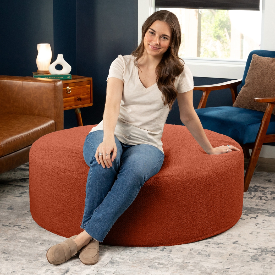 Bevina II Terracotta Large Ottoman - Thumbnail - Image 5