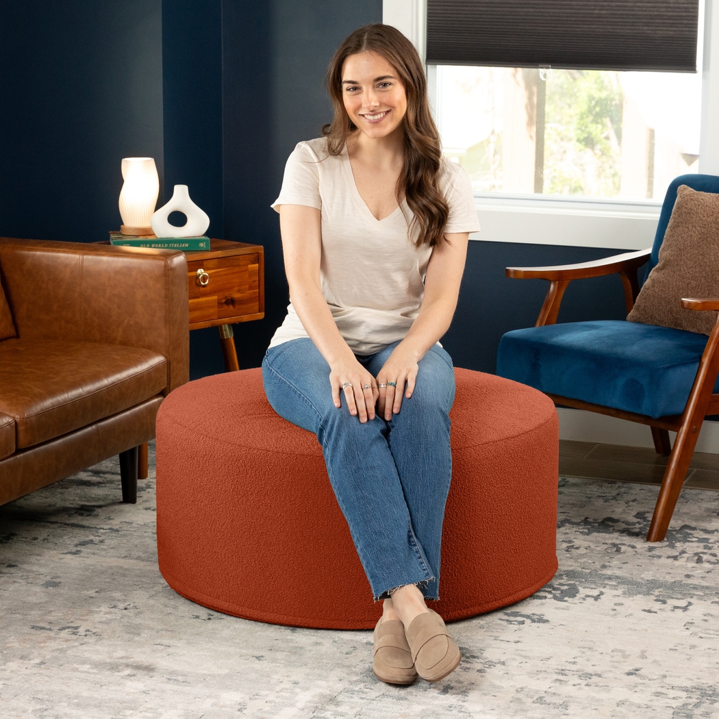 Bevina II Terracotta Ottoman - Thumbnail - Image 4