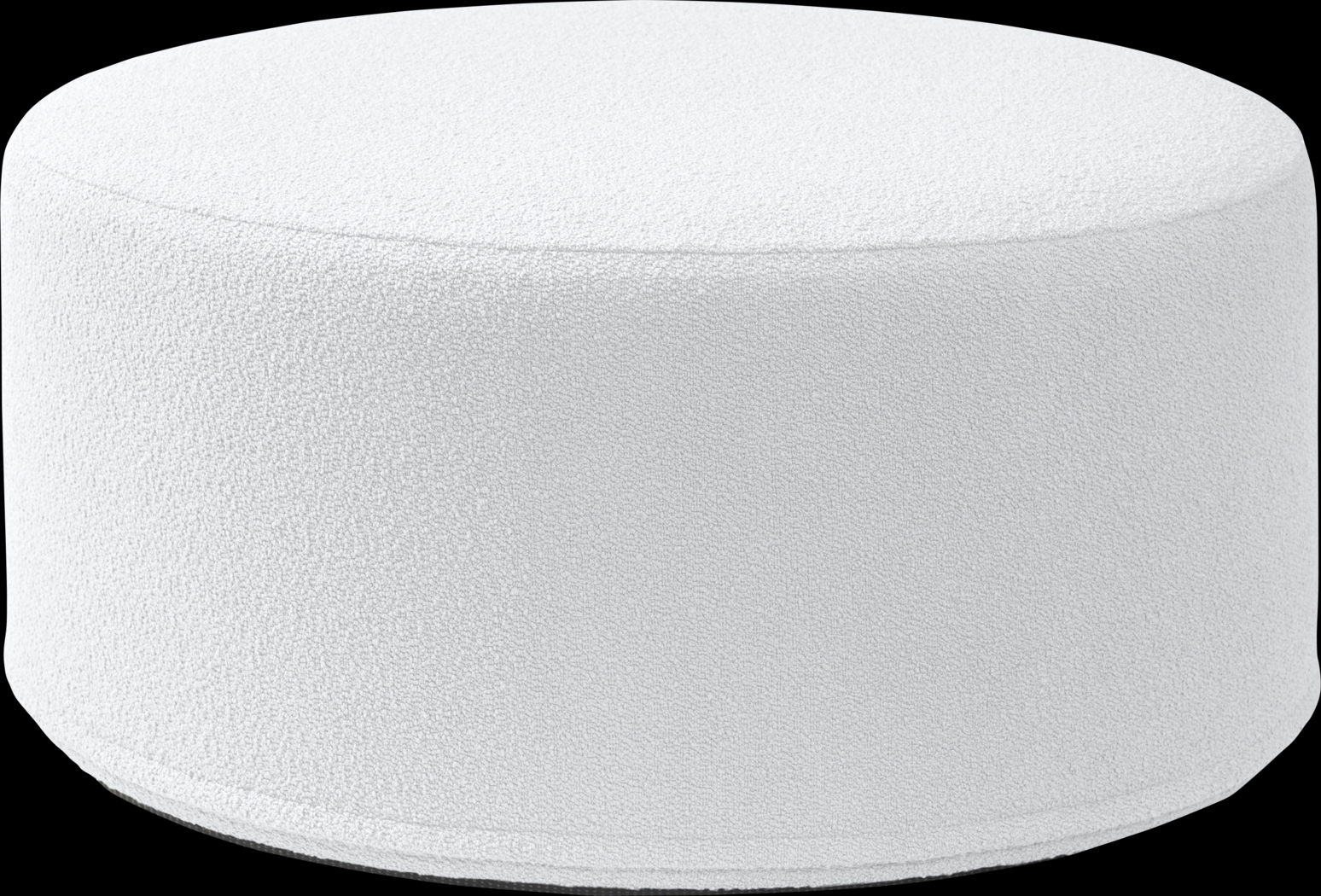 Bevina II White Ottoman - Thumbnail - Image 1