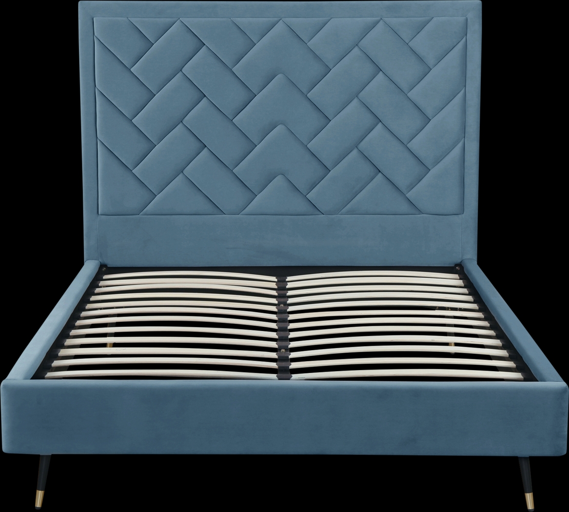 Bevra Blue Queen Bed - Thumbnail - Image 7