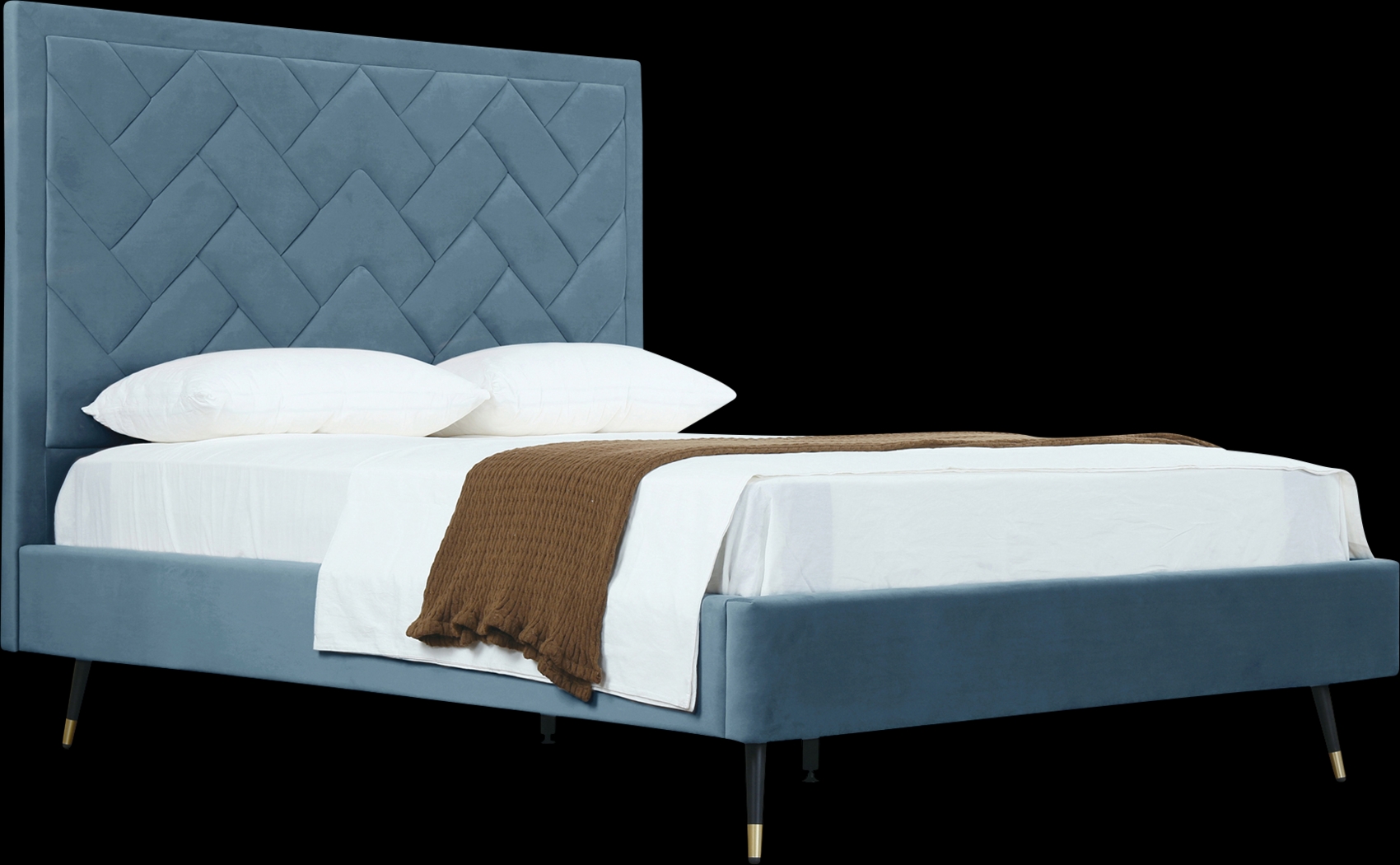 Bevra Blue Queen Bed - Thumbnail - Image 8
