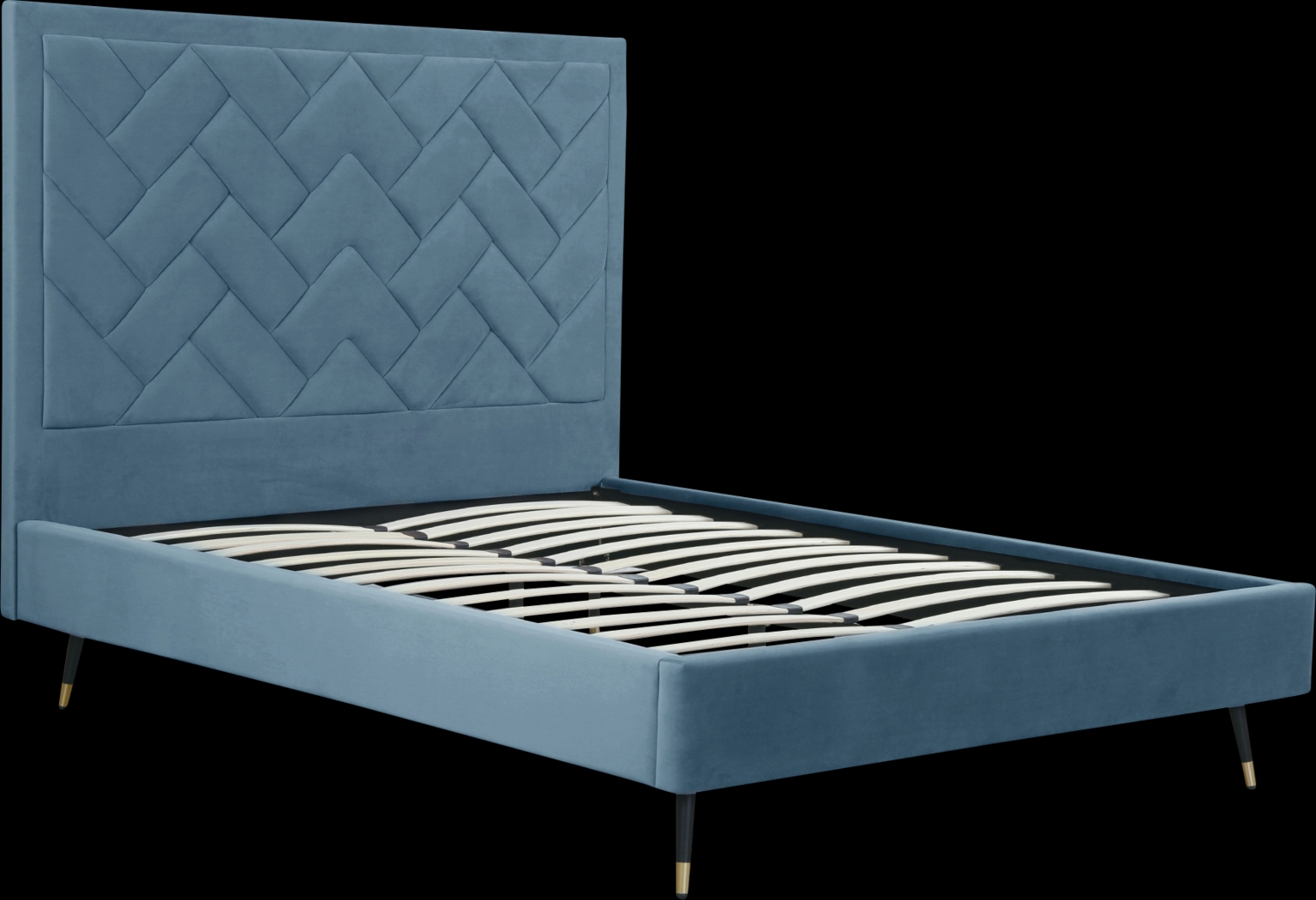 Bevra Blue Queen Bed - Thumbnail - Image 9