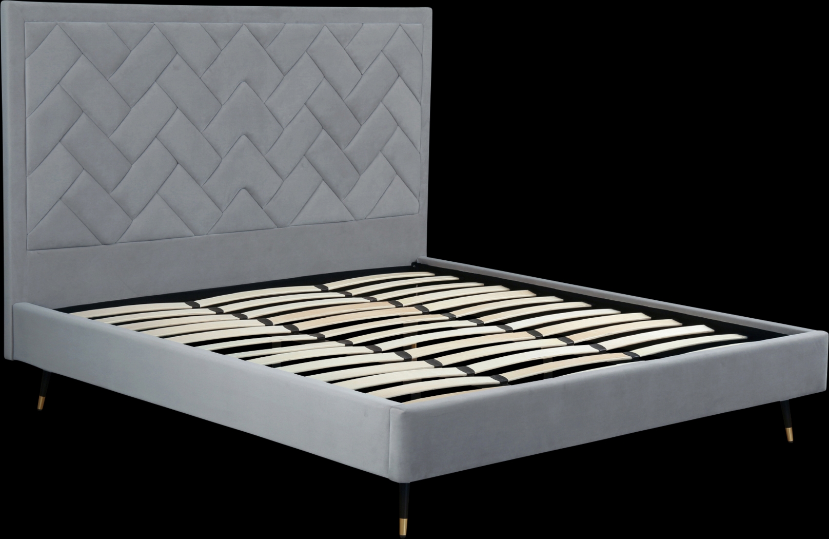 Bevra Gray King Bed - Thumbnail - Image 9