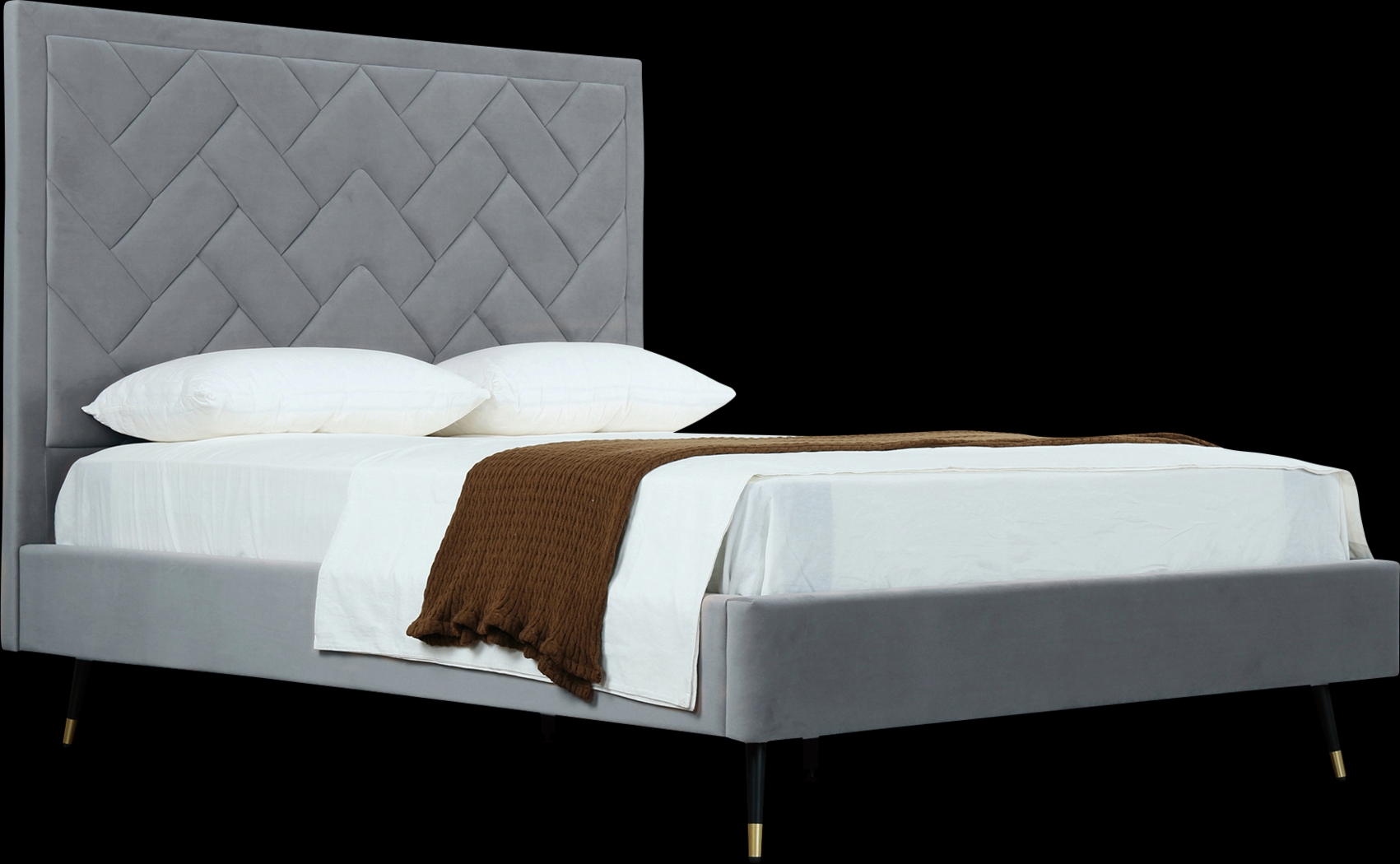 Bevra Gray Queen Bed - Thumbnail - Image 8
