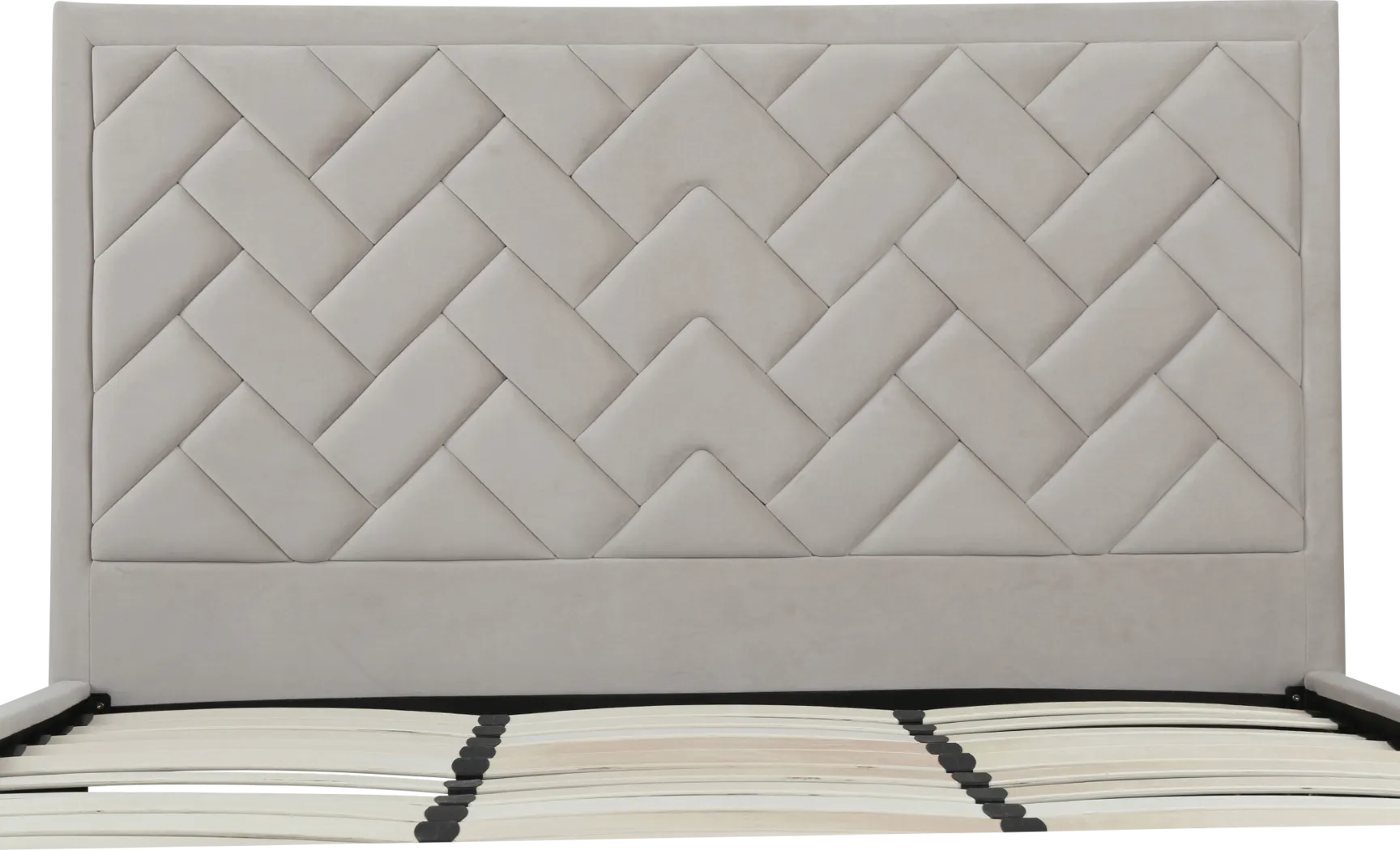 Bevra Light Gray King Bed - Thumbnail - Image 5