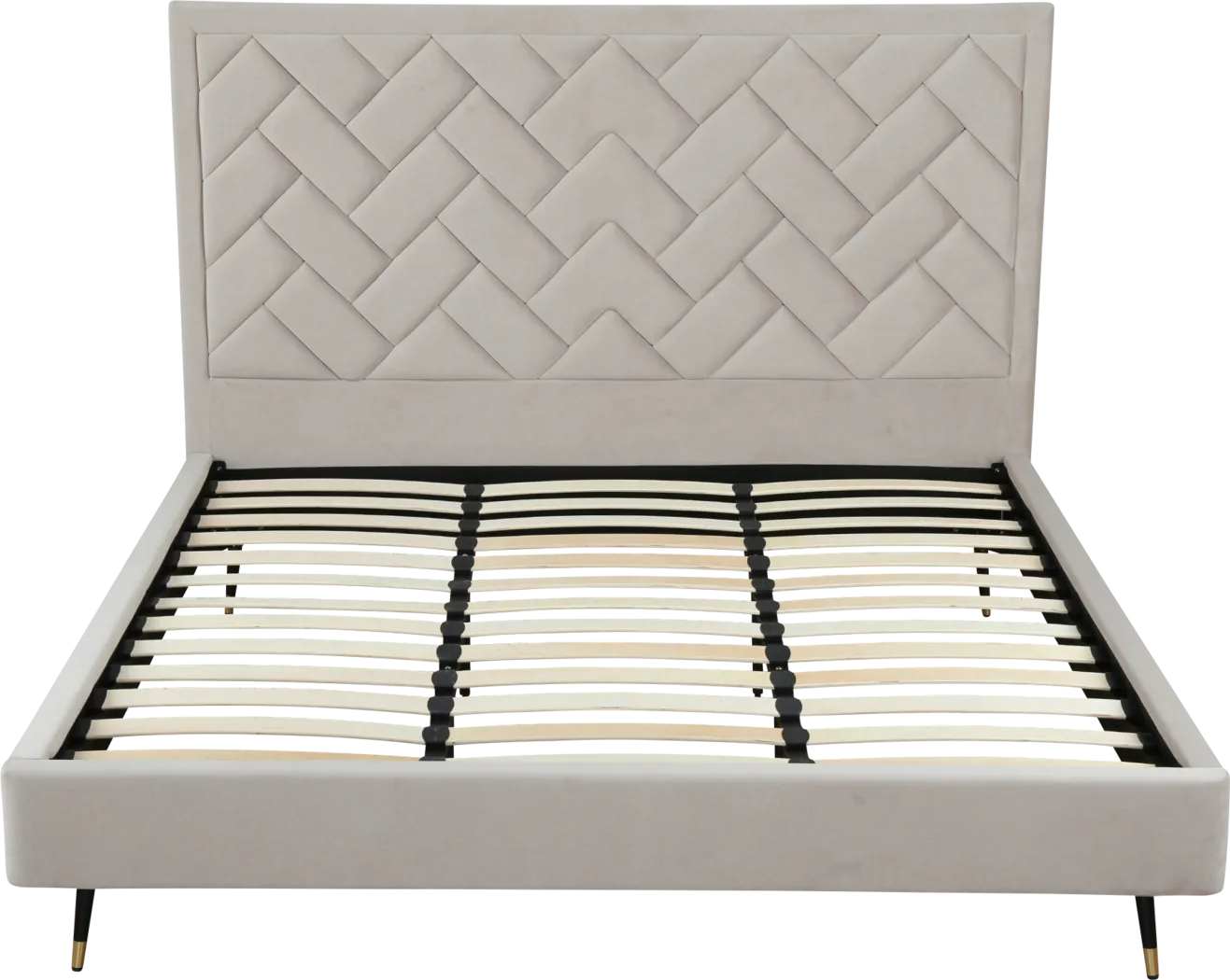 Bevra Light Gray King Bed - Thumbnail - Image 7