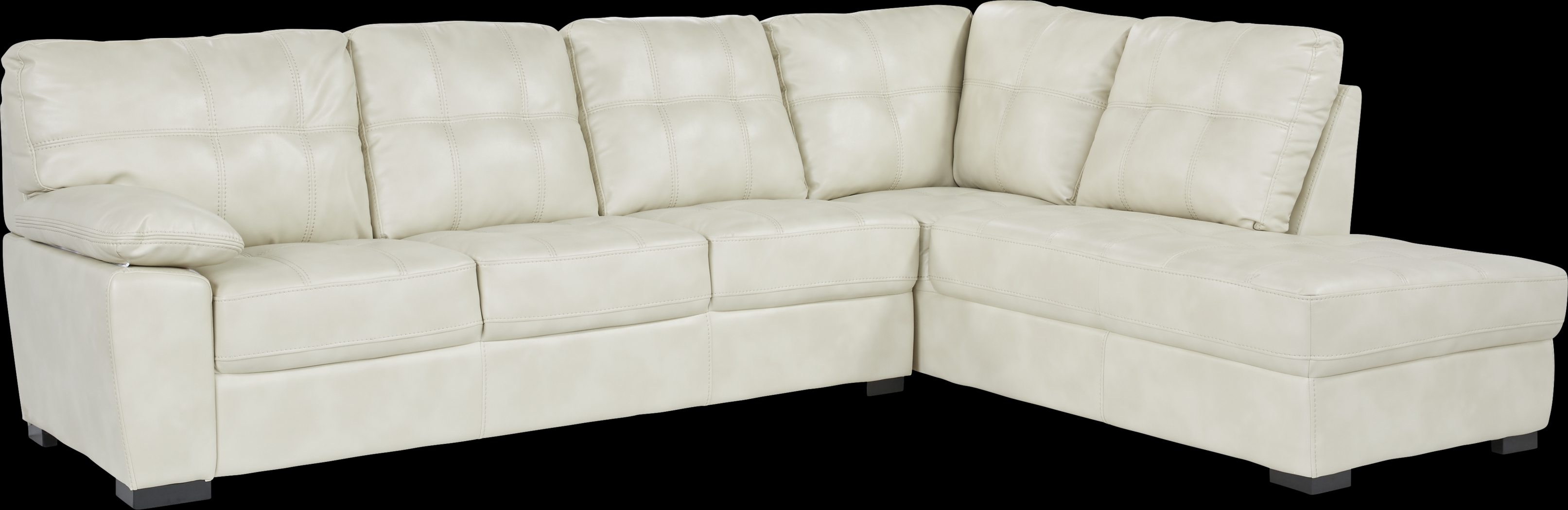 Bexley Square Cream 2 Pc Sectional - Thumbnail - Image 1