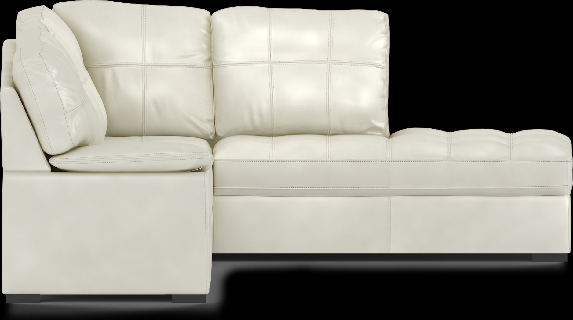 Bexley Square Cream 3 Pc Sectional Living Room - Thumbnail - Image 5